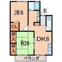 サンポートAの物件間取画像